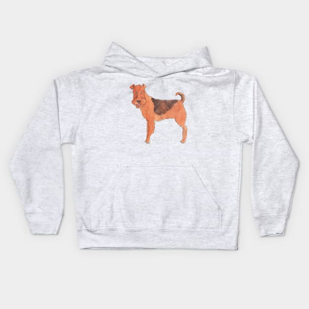 Airedale terrier Fun Kids Hoodie by doggyshop